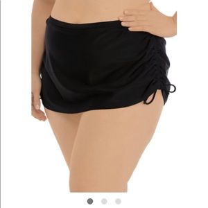 Black swim skirt